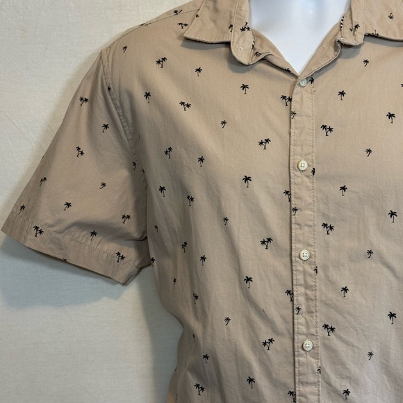 A-2 Men’s‎ Cactus Man Cream & Black Short Sleeve Button Down Shirt Size L - Picture 3 of 16